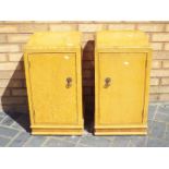 A matched pair of bedside cabinets 68 cm x 36 cm x 37 cm
