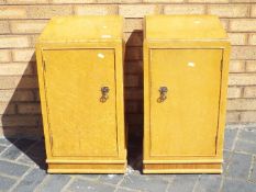 A matched pair of bedside cabinets 68 cm x 36 cm x 37 cm