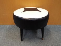 A retro, two tone Sherborne footstool.