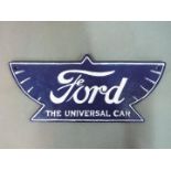 A cast iron sign marked Ford.