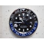 An advertising wall clock,