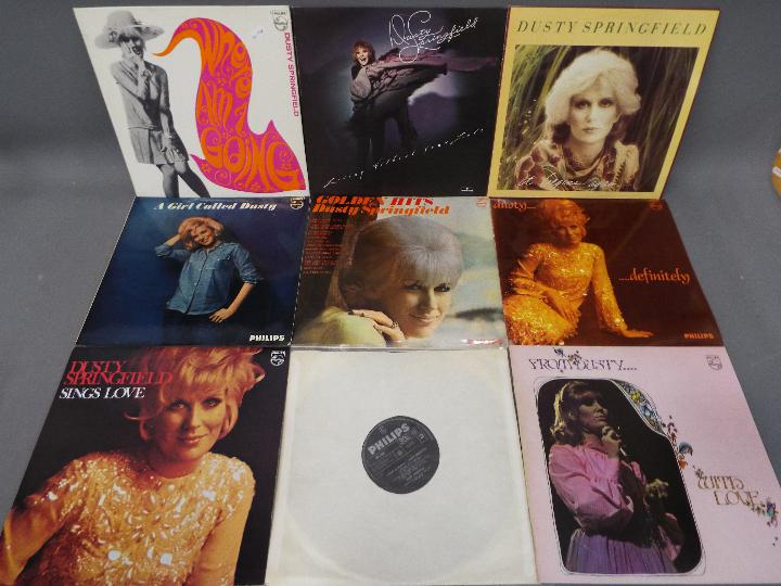 Dusty Springfield - nine vinyl record albums, 33.