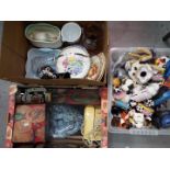 A mixed lot comprising ceramics to include Poole, Alfred Meakin, Sylvac, glassware, toys,