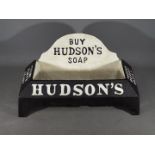 A cast 'Hudsons Soap' Bowl approximately 20cm (H) x 39cm (W) x 17cm (D).