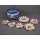 Royal Albert - Six Royal Albert plates in the Lady Carlyle pattern 1 x 26 cm (d),