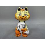 Lorna Bailey - a prototype figure depicting a Cat entitled 'Mothers Day' signed to the base, unique,