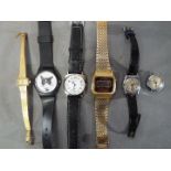 A small quantity of vintage wristwatches to include Rotary, Pulsar and similar.