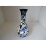Moorcroft Pottery - a solifleur vase decorated in the 'Otley Chevin' pattern, 16.