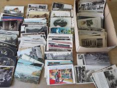 Deltiology - a collection in excess of 400 predominantly early to mid period postcards, UK,