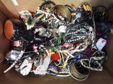 Costume jewellery - a very large quantity predominantly modern costume jewellery to include bangles,