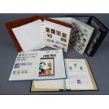 Philately - a collection of postage stamps contained in three stock books, Belgium, Hungary, Malta,