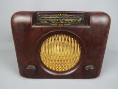 An Art Deco style 1950's Bush Radio, model D.A.C.