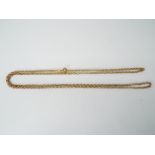 A small Italian belcher chain necklace, stamped 9kt and .375, 2.37 grams all in.