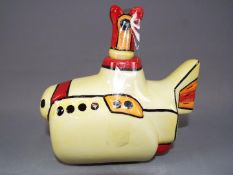 Lorna Bailey - A Lorna Bailey 'Yellow Submarine' teapot.