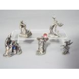Myth and Magic - Five pewter figures to include Mother Mature 3043, The Wizards Best Friend 3133,