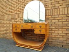 A good quality dressing table with three mirrors,