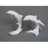 Kaiser - A Kaiser bisque figural group depicting a dolphin swimming with it's calf,