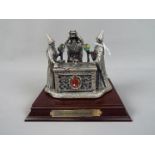 Myth and Magic - The Alter of Enlightenment pewter figure by Mark Locker with rhinestones set on a