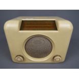 An Art Deco style 1950's Bush Radio, model D.A.C.