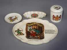 W.H. Goss - A ceramic tray inscribed 'Load Of Mischief' c.