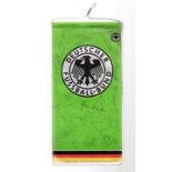 Signed Football Pennant - Germany football pennant with Deutschland stick pin badge,