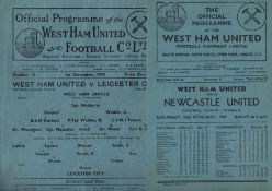 West Ham United Football Programmes.