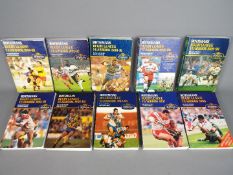 A collection of Rothmans Rugby League Yearbooks covering 1988-89 to 1997 inclusive.