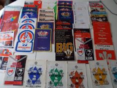 Rugby League - a collection of approximately 50 international programmes,