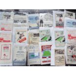 Selection of 1950s football programmes - 20 match programmes to include 3 x Barnsley, Fulham,