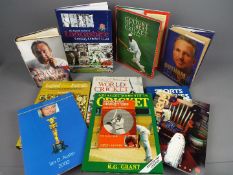 A collection of sporting interest books predominantly relating to cricket.