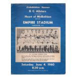 Hearts Of Midlothian Football Programme.