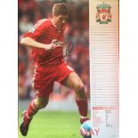 Liverpool FC Multisigned Football Calendar.