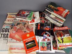 A collection of Manchester United match day programmes,