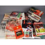 A collection of Manchester United match day programmes,