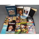 A collection of sporting interest books predominantly relating to Rugby League.