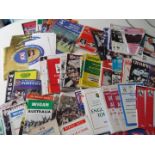 Rugby League - a collection of approximately 100 souvenir programmes, predominantly Warrington,