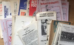 Telford United Football Programmes.