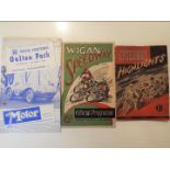 Speedway - Wigan Speedway programme,