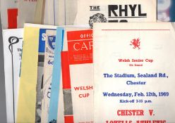 Welsh Cup Football Programmes.