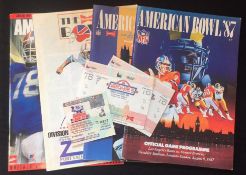 American Football Programmes.