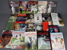 A collection of books of cricket interest to include Lancashire Cricket Yearbooks,