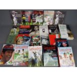 A collection of books of cricket interest to include Lancashire Cricket Yearbooks,