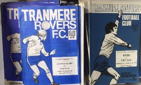 Tranmere Rovers Football Programmes.