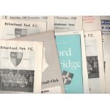 Rugby Union Programmes. Small selection of mainly Birkenhead Park 1950s issues.