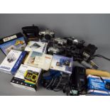 Photography - A collection of cameras and photographic equipment to include Konica, Canon, Pentax,