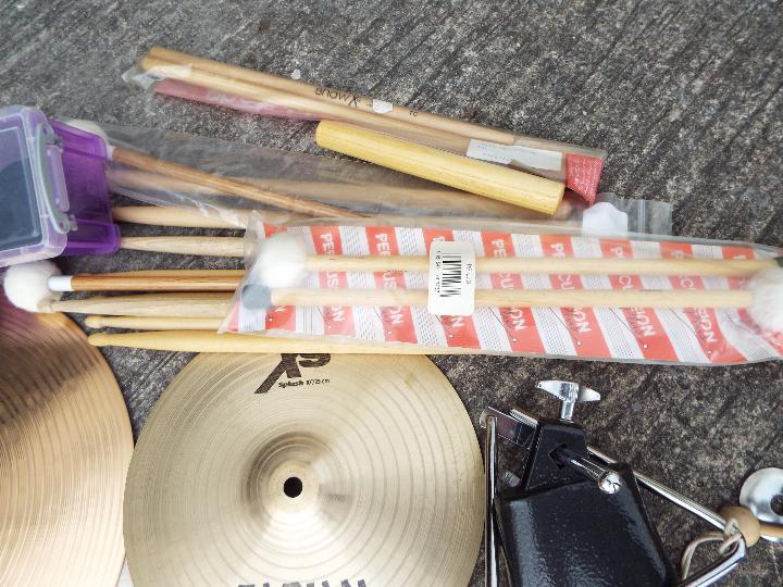 A quantity of drumming related equipment to include stool, hi-hat, cymbal stand, - Image 5 of 5