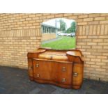 A 1960's dressing table with five drawers and large mirror by Supersuite Production,