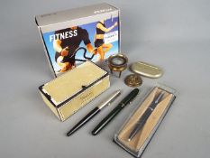 A Summit fountain pen with 14ct nib, a Parker 45 fountain pen also with 14k nib,