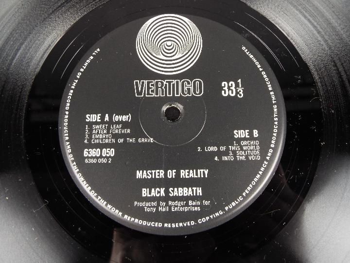 Black Sabbath - Three Black Sabbath albums, all Vertigo, comprising Master of Reality, - Image 4 of 6