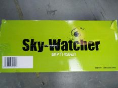 A Skywatcher BKP1145EQ1 telescope in original box.